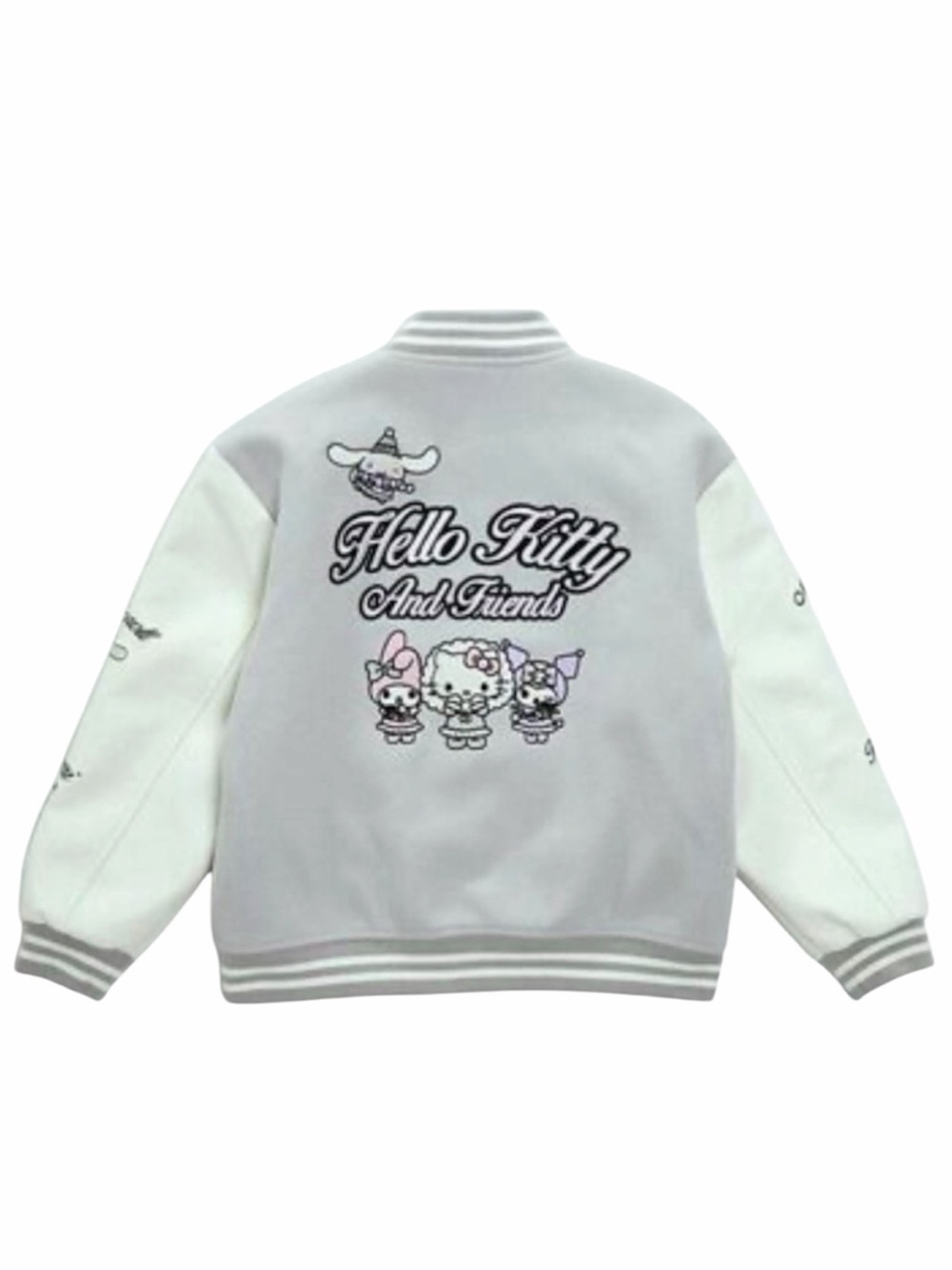 NEW Hello Kitty varsity jacket Mymelody Kuromi Cinnamoroll Bomber Coat Unisex